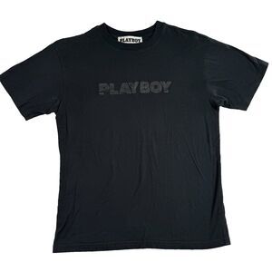 Playboy Small Luxury Men's T Shirt Size Small Raised Letters Posh